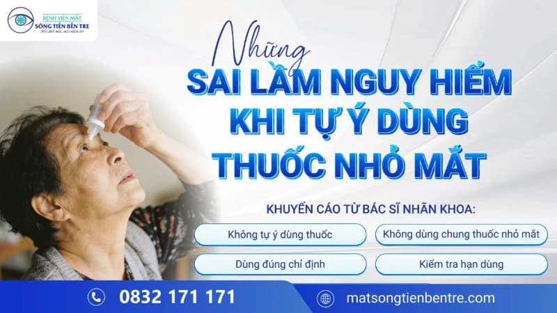 NHỮNG SAI LẦM NGUY HIỂM KHI TỰ Ý DÙNG THUỐC NHỎ MẮT👁️